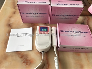 China Van de monitor Foetale Doppler van het zak Prenatale Hart de BABYhartslag roze 2,0 Mhz leverancier