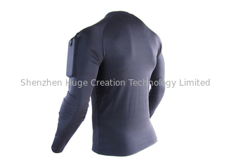 China Lange de Sportfitness van het Koker Strakke Overhemd Sneldrogende T-shirt voor Mensen leverancier